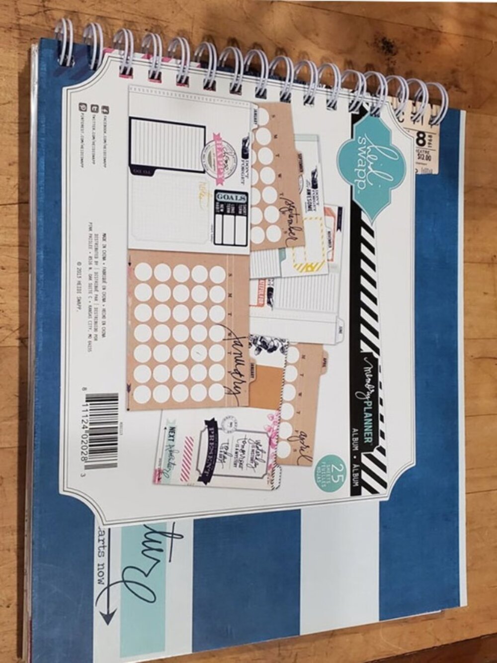 Hedi Swapp 12 Month Memory Calendar - New & Unused Scrapbook Junk Journal